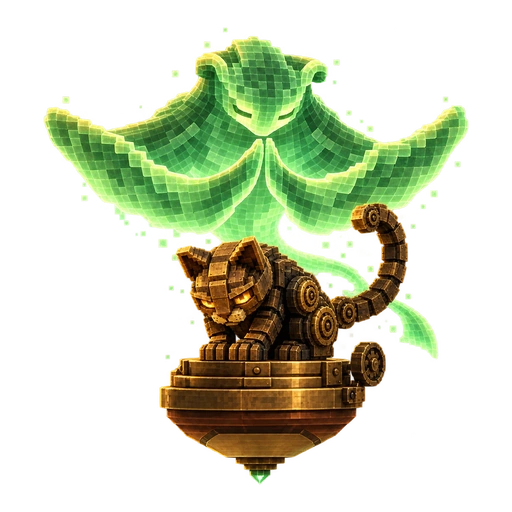 Baisai as wide wings of green light bowed together over Fuji-shin, who sits on the bronze top.